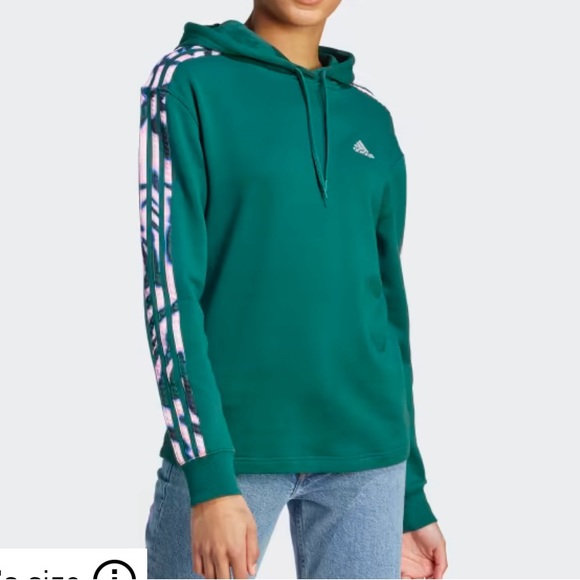 NWT - Adidas Women’s Three Stripes Hoodie - Size L - Picture 2 of 10